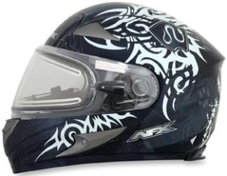 Afx fx-90se danger snow helmet with electric dual-lens shield