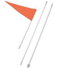 Flag with fiberglass pole