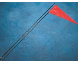 Flag with fiberglass pole