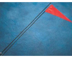 Flag with fiberglass pole