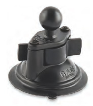 Ram mounts 1'' ball mount suction cup base