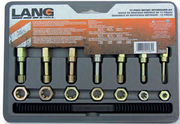 Lang tools metric thread restorer set