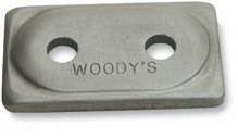 Woody's angled double digger  aluminum backing plates