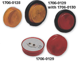 Wesbar round marker and clearance lights for trailers