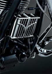 Kuryakyn chrome oil cooler cover