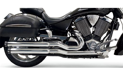 Bassani pro street with black fluted end cap