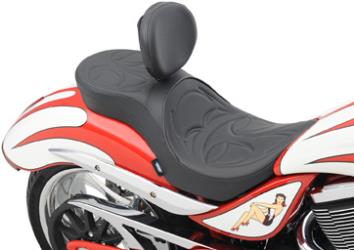 Drag specialties low-profile touring seats with backrest option