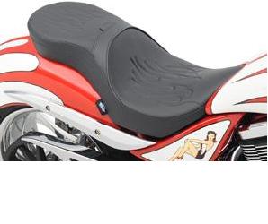 Drag specialties low-profile touring seats with backrest option