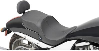 Drag specialties low-profile touring seats with passenger backrest