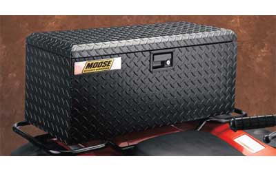 Moose utility division front and rear aluminum atv boxes