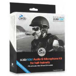 Cardo systems scala rider g9x audio/ microphone kit for half-helmets