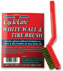 Cycle care whitewall tire brush