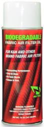 No-toil biodegradable fabric air filter oil