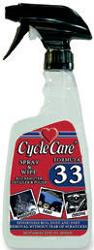 Cycle care formula 33 spray & wipe dry detailer and bug remover