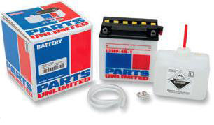 Parts unlimited 12v conventional battery kits