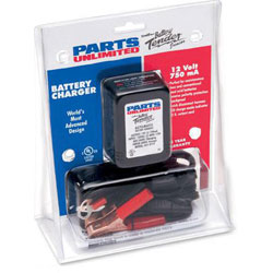 Parts unlimited 750ma 12v battery smart charger