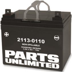 Parts unlimited factory-activated agm maintenance-free batteries