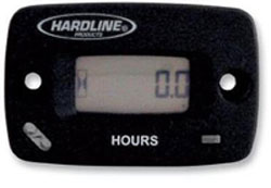 Hardline products resettable hour meter / tachometer  with log book