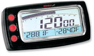 Koso north america g2 revolution tachometer / dual temp meter