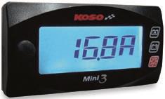 Koso north america mini 3 amp and volt meter