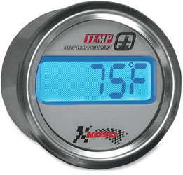 Koso north america water temperature gauge with warning