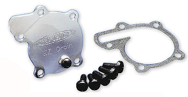 Pro design e-z drain water pump plate