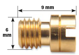 Mikuni genuine n102.221 slotted head main jets