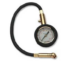 Accu-gage dial tire gauge with hose