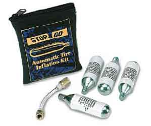 Stop & go automatic tire inflation kit