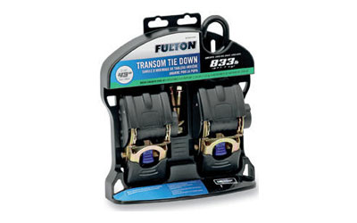 Fulton transom retractable ratchet tie-downs