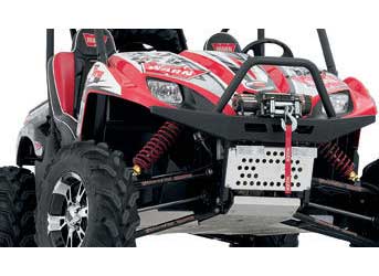 Warn bumper with integrated winch mount