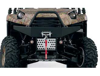 Warn bumper with integrated winch mount