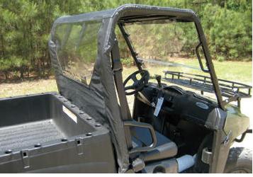 Moose utility division soft tops with rear panel