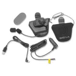 Sena sph10hfm- 01 halfhelmet bluetooth stereo headset/ communicator/ intercom