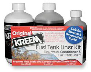 Kreem fuel tank liner and tank prep combo paks