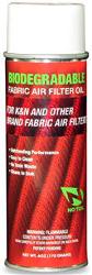 No toil biodegradable fabric air filter oil