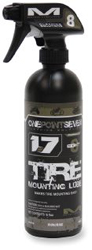 One point seven formula-8 tire mounting lubes