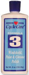 Cycle care formula 3 windshield, paint and chrome polish