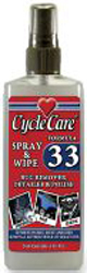 Cycle care formula 33 spray & wipe, dry detailer  and bug remover
