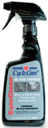 Cycle care safe clean silver and black engine cleaner