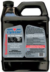 Cycle care safe clean silver and black engine cleaner