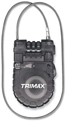 Trimax retractable cable lock
