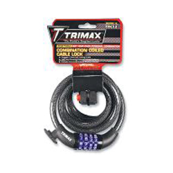 Trimax trimaflex coiled cable locks