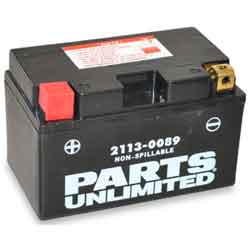 Parts unlimited factory-activated agm  maintenance-free batteries