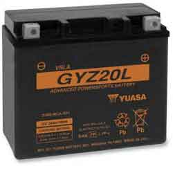 Yuasa gyz factory-activated agm maintenance-free battery