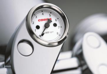Cobra billet tachometer for cruisers