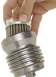 Flo stainless steel,  reusable “spin-on” oil filters