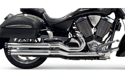 Bassani pro-street with black fluted end cap