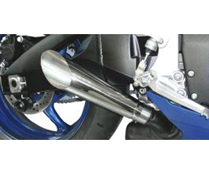 Hotbodies racing slash-cut megaphone  slip-on mufflers