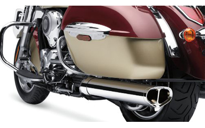 Cobra tri-oval slip-on mufflers